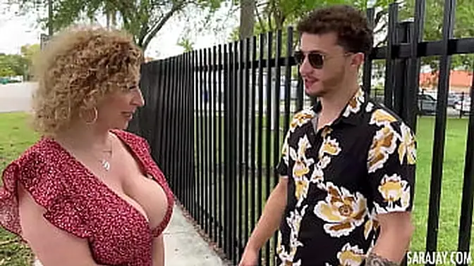 Creampied Cougar Sara Jay Spreads Her Legs For Apollo Banks &mdash;  Face Fucking And Deep Throating His Cock Before Riding That Stiff Dick To Orgasm! Full Videos & More @ SaraJay Com!