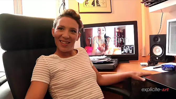 POINT OF VIEW Casting Of A Crazy French MILF, Butt Sex Dildo, Ass Sex Fist, Humongous Squirt And Bj