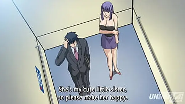 Elevator With Hot Busty Girls   Hentai Uncensored [Subtitled]