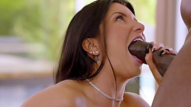 Big Black Cock For Big Tits Of Hot Romi Rain And Kira Noir