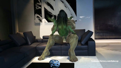 Great Hulk With Incredible Force Fucked In Ass Hulk Woman
