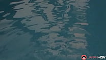 Young Japanese Teen Machiko Ono Is Sucking Hard In The Swimming Pool