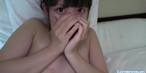 Petite Schoolgirl Yamai 19 Fucks Uncensored Scared Of Cock Very Cute When She Rides Real Babe