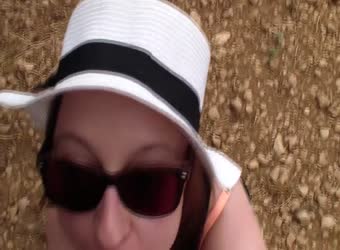 Outdoor Blowjob And Cum Swallowing