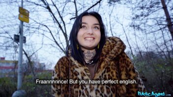 Sexy French Student Public Blowjob