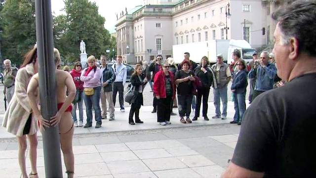 Pain And Public Humiliation For Gorgeous Submissive Kitty