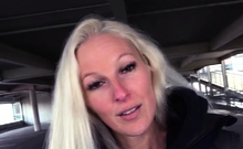 Public POV German Lady Used Outdoor