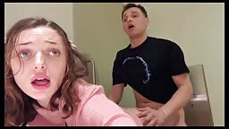 Shrooms Q   Thirsty Girl Drinks Daddy’s Pee In Public Mall Toilet And Fucked Hard