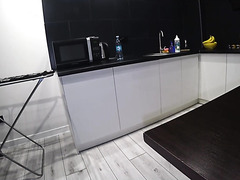 Leggy Russian Wears High Heels For Anal Fuck In The Kitchen