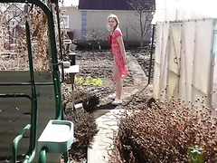 Pretty Busty Big Assed Russian Country Girl Showed Her Charms To A Stranger, Tempting Him To Fuck Her