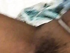 Sleeping Desi Aunty Hairy Pussy