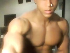 Black Bodybuilder   Cam Solo Show !