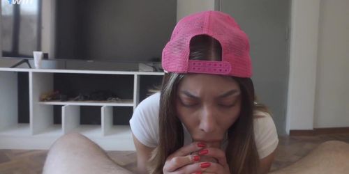 My Stepsister, A Big Ass Dark Haired Homemade Hump Video, Saves My Life By Sucking The Venom Out Of My Meatpipe. (Little Tina)