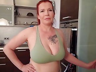 "Why Did You Take Dad&#'s Viagra, Asshole!!!"  Big Tit Step  Helps Step Son To Cum