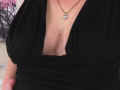 Tracey's Fingers Slide Effortlessly Into Her Tight Arse