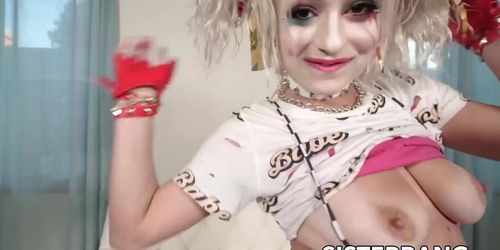 Giving Playful Stepsis Nova Cane A Shaking Orgasms From Her Tight Pussy