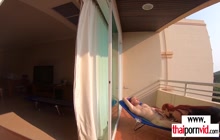 Skinny Amateur Redhead Thai Teen Cherry Fucked By A Big White Cock