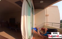 Skinny Amateur Redhead Thai Teen Cherry Fucked By A Big White Cock