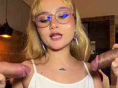 Two Horny Latinas Suck Big Cocks And Take Hard Pounding Live