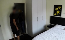 Chubby Ebony Bbw Maid Gagged And Fucked