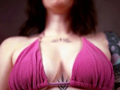 Big Boob Brunette Masturbates On Webcam