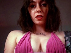 Big Boob Brunette Masturbates On Webcam