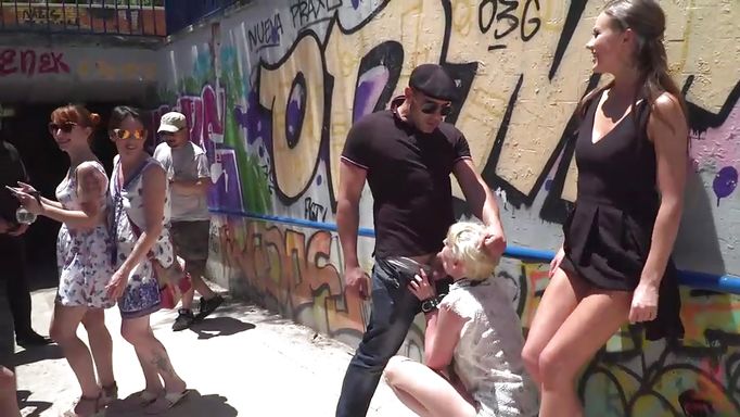 This Blonde Slutty Babe Loves Sweaty Dicks