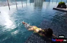 Horny Big Tits Asian Perfect Summer Fucking After She Swallowed Hard Dick