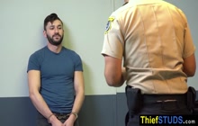 Teen Bribing A Gay Latin Gurad Leo Silva On His Big Dick