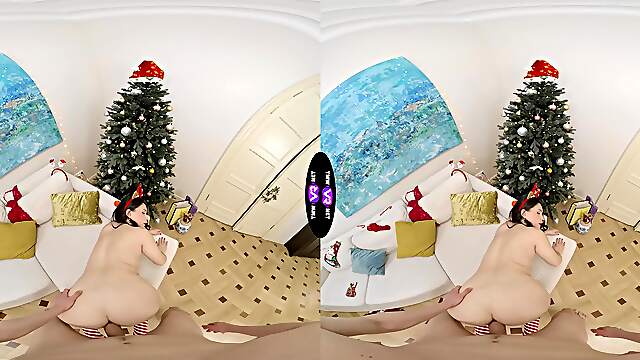 Teen Amelia’s Naughty X Mas With Big Dick Fun: Blowjobs & More In HD VR