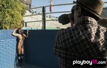 Footballer Babe Danielle Mathers And GFs Flashing Big Boobs On The Field