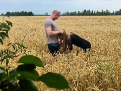 Blonde Cowgirl Gets Creampied In The Field