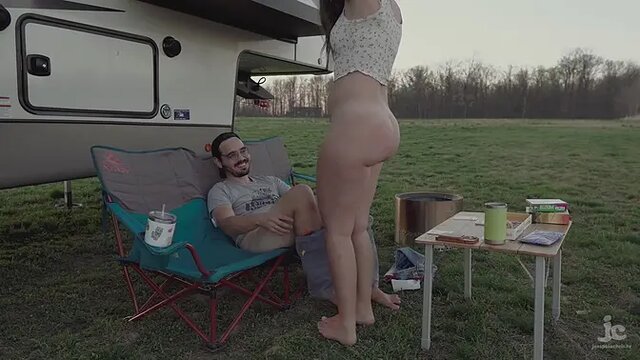 Hot MILF With Thick Ass Fucks Amateur In The Woods