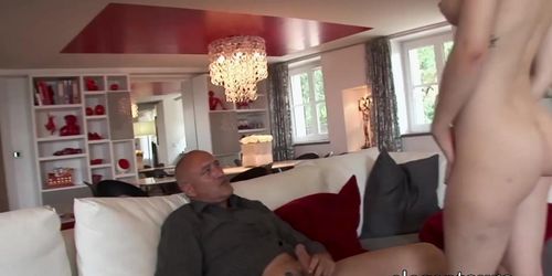 Elegant Katia De Lys Hangs Her Legs In The Air While Dude Fucks Her