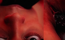 Pink Labia Close Up Of Naive Brunette