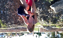 European Amateur Fucks A Huge Dick Outdoors Pov