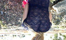 European Amateur Fucks A Huge Dick Outdoors Pov