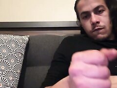 French Man With Long Hair Jerks Off 01