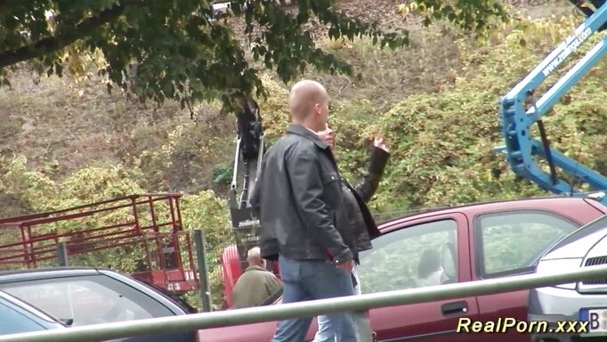 German Stepmom Picked Up For Outdoor Sex