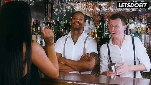 Jesus Reyes And Lola Bonita In Two Bartenders Serve Milf Hot Cumshot Special