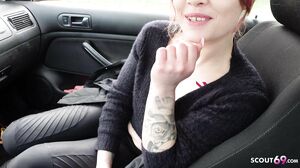 GERMAN SCOUT   Petite German Redhead Girl Lizzy Rose Pickup For Casting Fuck
