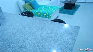 Condom Off And Sperm On Pussy   Real German Amateur Sex With Teen