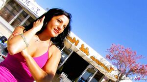 Beach FFMM Foursome Group Sex With Two Sexy Latina Coll