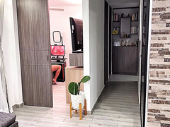 Surprising Her With His Sudden Entrance, The Hot Blonde Stepsister Asks Him For Help