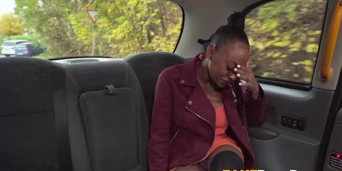 Ebony Malia Lenoir Is Down For A Fast Pussy Fucking Inside A Taxi