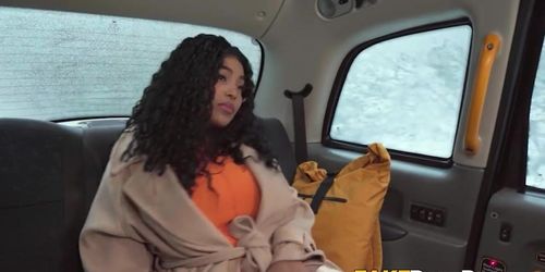 Extremely Busty Thayana Babyy Titty Fucked By Hung Taxi Driver