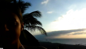 Amateur Russian Teen Masturbates Her Baked Tanned Pink Pussy