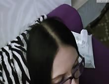 German Brunette Gets Dick Deep In Her Ass