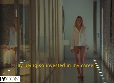 Russian Blondie Takes Fat Joystick Gaping Butt