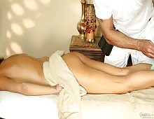 Mom Brings Her Daughter For Massage And Enjoys Threesome 2